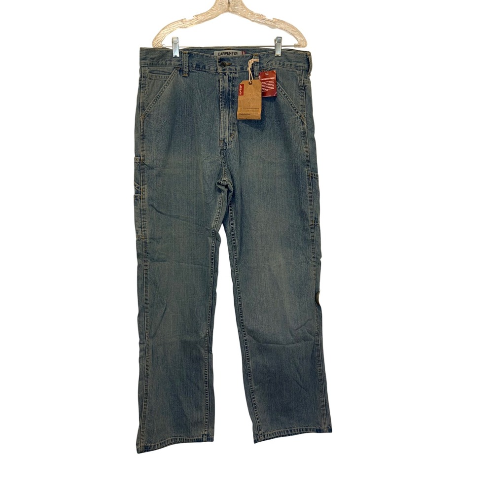 Levi's 2003 Carpenter Loose Straight Pants Mens 36x32 Blue Cotton Denim